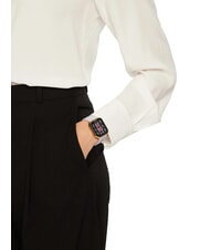 LIUJO VOICE MINI Montre connect&eacute;e avec bo&icirc;tier en silicone et acier or - Montres - 4