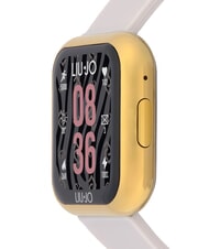 LIUJO VOICE MINI Montre connect&eacute;e avec bo&icirc;tier en silicone et acier or - Montres - 2