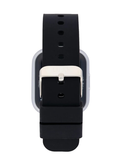 VOICE MINI Montre connect&eacute;e avec bo&icirc;tier en silicone et acier argent - Montres