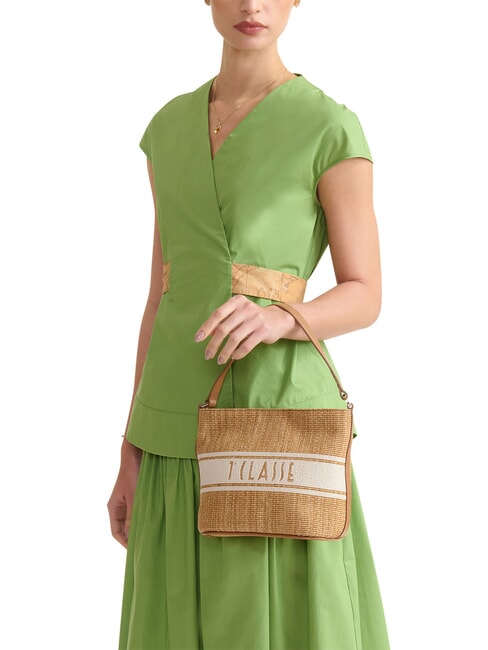 RAFIA COAST Mini sac seau TABAC - Sacs pour Femme