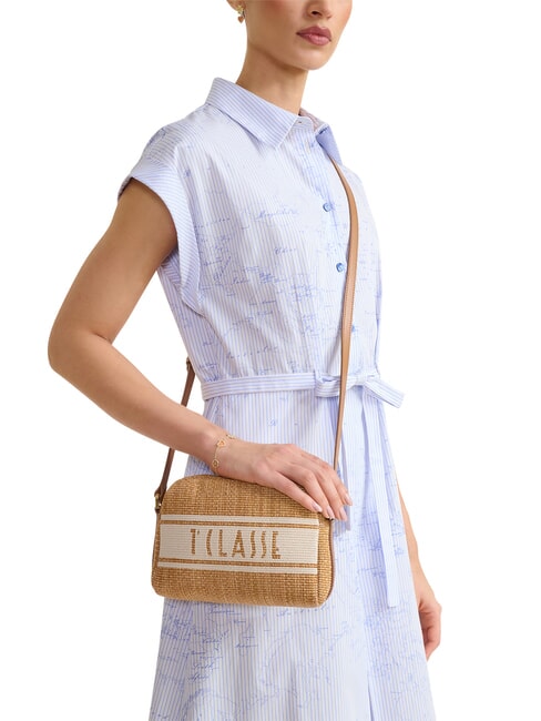 RAFIA COAST Mini sac bandouli&egrave;re TABAC - Sacs pour Femme