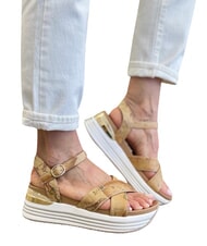 ALVIERO MARTINI PRIMA CLASSE GEO sandale compens&eacute;e NATUREL - Chaussures Femme - 4