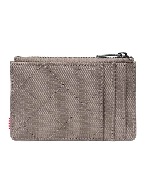 OSCAR Porte-cartes plat avec zip bring&eacute; matelass&eacute; - Portefeuilles Homme