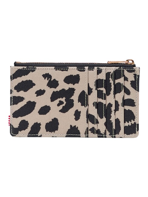 OSCAR Porte-cartes plat avec porte-monnaie vagues l&eacute;opard - Portefeuilles Femme