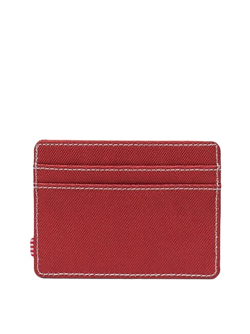 CHARLIE  Porte-carte plat point ocre rouge/blanc - Portefeuilles Femme