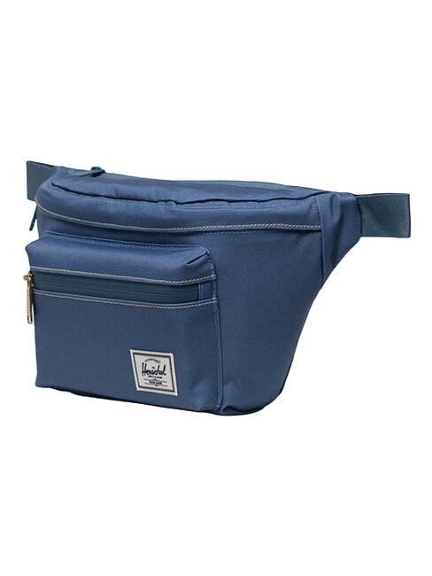 POP QUIZ Sac banane avec poche mirage bleu/point blanc - Sacs banane