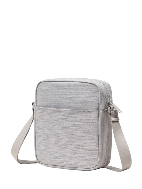 HERITAGE Petit sac &agrave; main CROSSHATCH GRIS CLAIR / RU BLANC - Sacs en Bandouli&egrave;res pour Homme