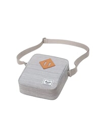 HERSCHEL HERITAGE Petit sac &agrave; main CROSSHATCH GRIS CLAIR / RU BLANC - Sacs en Bandouli&egrave;res pour Homme - 3