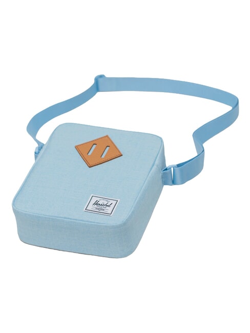 HERITAGE Petit sac &agrave; main hachures de cloche bleue - Sacs en Bandouli&egrave;res pour Homme