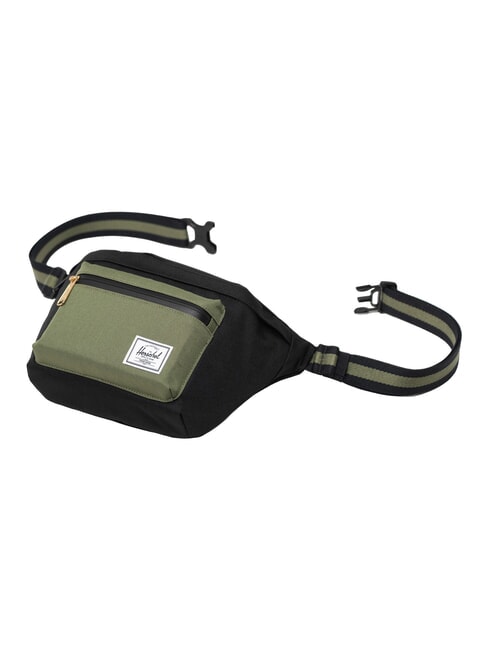 POP QUIZ Sac banane avec poche tr&egrave;fle noir/&agrave; quatre feuilles - Sacs banane