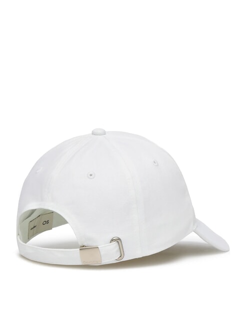 CKJ MONO LOGO Casquette &agrave; visi&egrave;re ck blanc - Bonnets