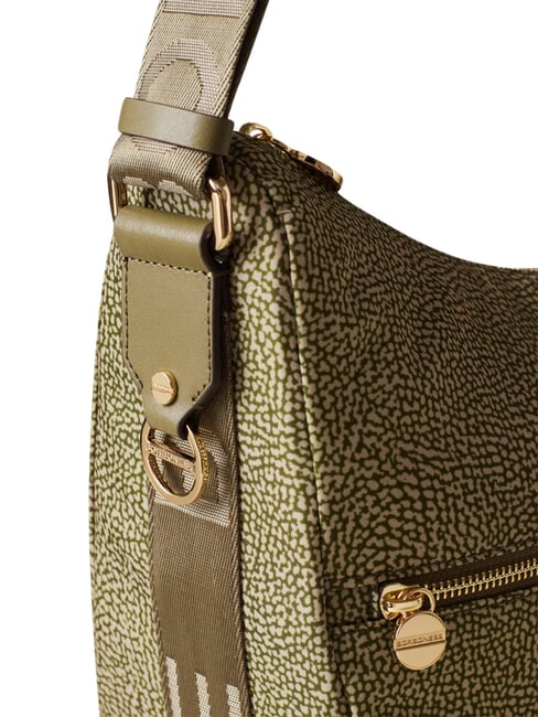 BORBONAIS Sac Hobo LUNA, moyen olive - Sacs pour Femme