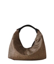 BORBONESE PLIE Sac bandouli&egrave;re Hobo OP / NATUREL / NOIR - Sacs pour Femme - 2