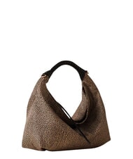 BORBONESE PLIE Sac bandouli&egrave;re Hobo OP / NATUREL / NOIR - Sacs pour Femme - 3