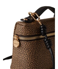 BORBONESE GEMINI Mini sac, port&eacute; &agrave; la main avec bandouli&egrave;re op naturel / noir - Sacs pour Femme - 4