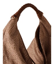 BORBONESE PLIE sac hobo moyen mer Beiger - Sacs pour Femme - 5