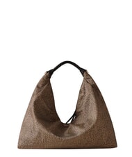 BORBONESE PLIE sac hobo moyen OP / NATUREL / NOIR - Sacs pour Femme - 2