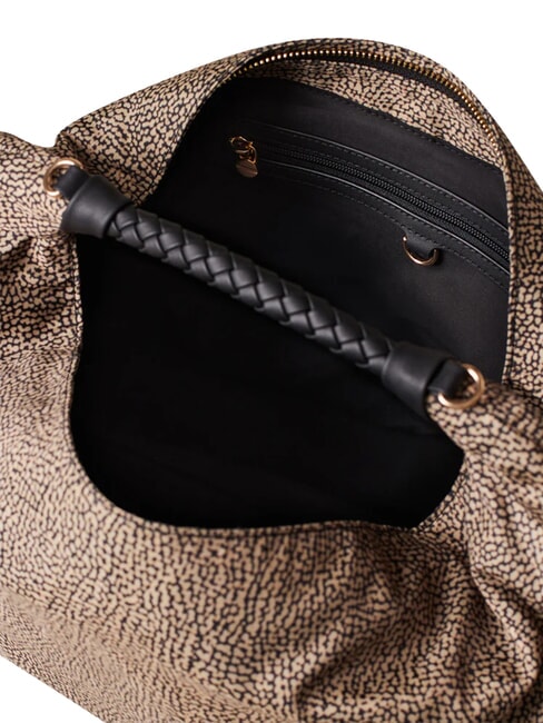 PLIE sac hobo moyen OP / NATUREL / NOIR - Sacs pour Femme