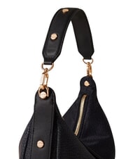 BORBONESE FRAME Sac hobo, mini, sac bandouli&egrave;re noir fonc&eacute; - Sacs pour Femme - 5