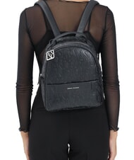 ARMANI EXCHANGE A|X ALL OVER Sac &agrave; dos noir - Sacs pour Femme - 5
