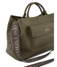 ARMANI EXCHANGE NICOLE Sac &agrave; main avec poche et bandouli&egrave;re savane - Sacs pour Femme - 4