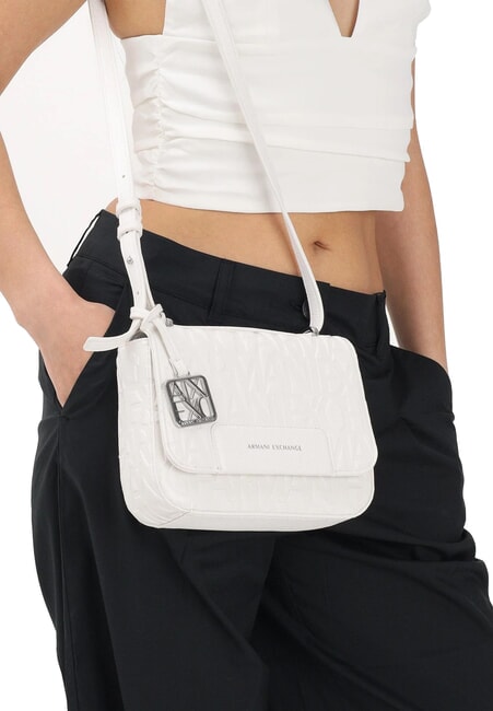 A|X CHARM Mini sac bandouli&egrave;re blanc cass&eacute; - Sacs pour Femme