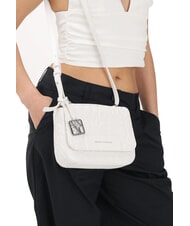 ARMANI EXCHANGE A|X CHARM Mini sac bandouli&egrave;re blanc cass&eacute; - Sacs pour Femme - 5