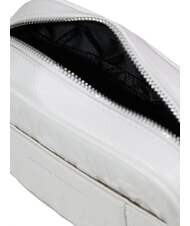 ARMANI EXCHANGE LIZ PEBBLE Sac photo avec logo en relief blanc cass&eacute; - Sacs pour Femme - 4