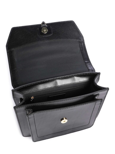 ELBA Sac bandouli&egrave;re en cuir black Gold - Sacs pour Femme