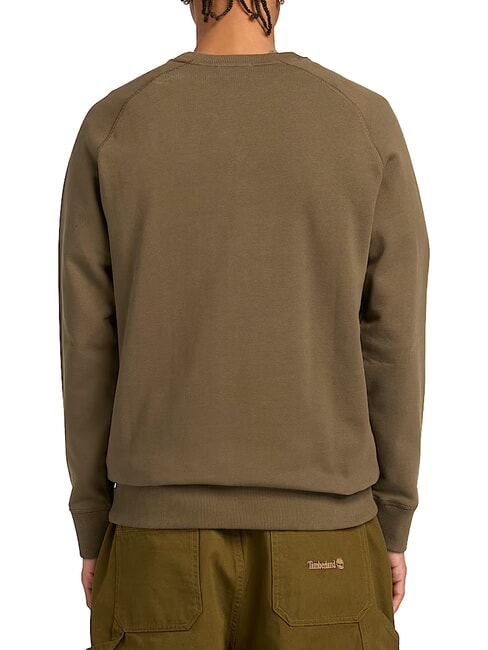 ER BASIC REGULAR Sweat &agrave; col rond feuille vert-terre de cassel - Pulls molletonn&eacute;s