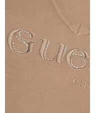 GUESS SAYLOR LOGO  Pull-over taupe de soie - Chandails pour femmes - 3
