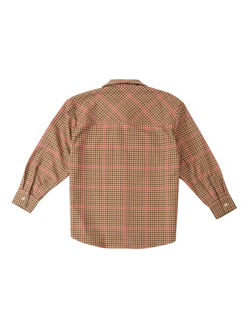 TH KIDS chemise &agrave; manches longues Carr&eacute; Shepard/ Magenta - chemises pour enfants