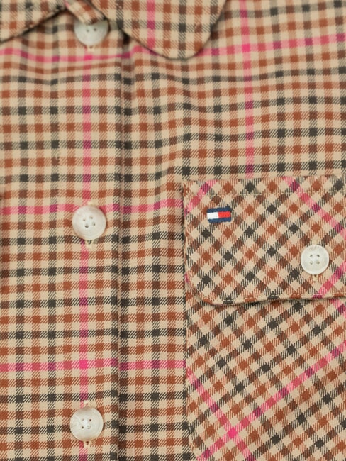 TH KIDS chemise &agrave; manches longues Carr&eacute; Shepard/ Magenta - chemises pour enfants