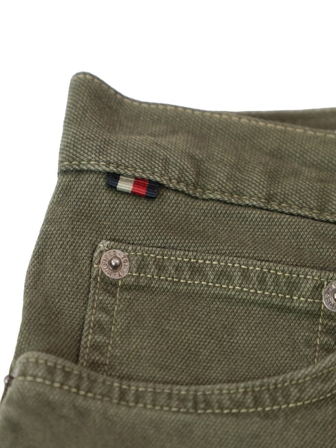 TH DENTON Pantalon chino vert arm&eacute;e - Pantalon