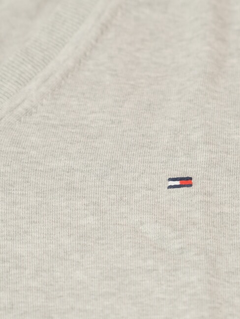 TH Pull-over chin&eacute; gris clair - Pulls pour hommes
