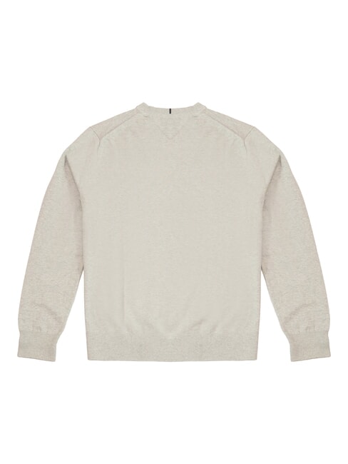 TH Pull-over chin&eacute; gris clair - Pulls pour hommes