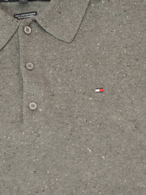 TH  chin&eacute; gris moyen - chemise polo