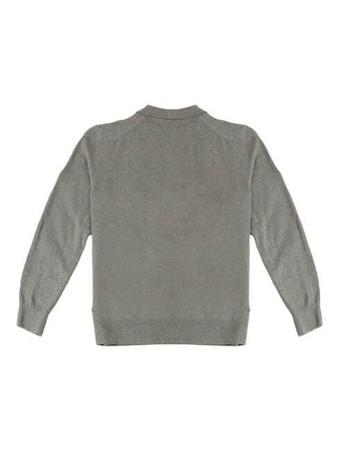 TH  chin&eacute; gris moyen - chemise polo