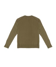 TOMMY HILFIGER PIMA Pull &agrave; col rond en cachemire m&eacute;lang&eacute; vert arm&eacute;e - Pulls pour hommes - 3