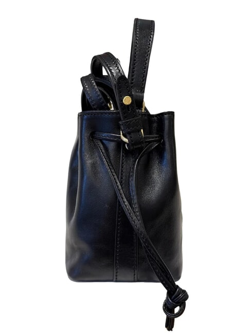 STORY  sac seau en cuir black Gold - Sacs pour Femme