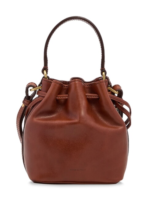 STORY  sac seau en cuir MARRON - Sacs pour Femme