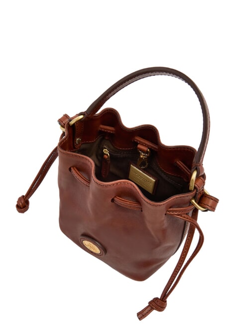 STORY  sac seau en cuir MARRON - Sacs pour Femme