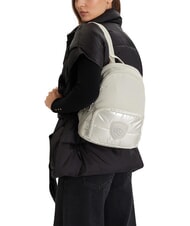 BLAUER PADDED NYLON Sac &agrave; dos avec logo en strass blanc - Sacs pour Femme - 6