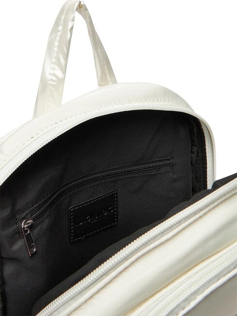 PADDED NYLON Sac &agrave; dos avec logo en strass blanc - Sacs pour Femme