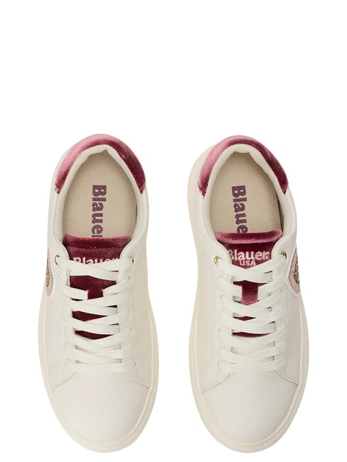 VENUS Baskets cr&egrave;me/vieille rose - Chaussures Femme