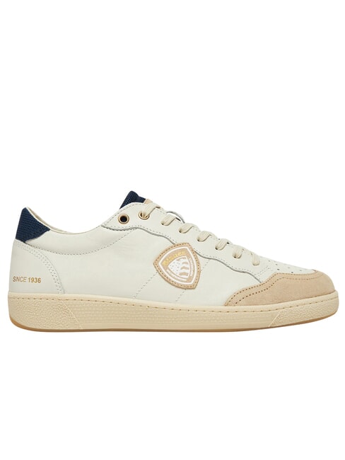 MURRAY Baskets blanc/bleu marine - Chaussures Homme