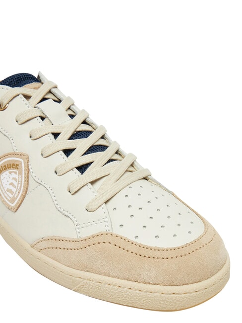 MURRAY Baskets blanc/bleu marine - Chaussures Homme
