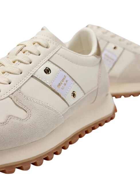 MILLEN  Baskets cr&egrave;me - Chaussures Femme