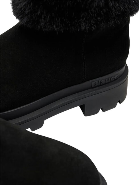 KIMMEL Bottes d'hiver en cuir NOIR - Chaussures Femme
