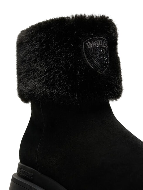 KIMMEL Bottes d'hiver en cuir NOIR - Chaussures Femme
